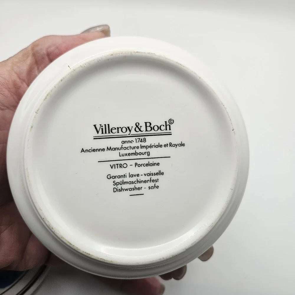 Vtg Villeroy & Boch Naif Noah's Ark Porcelain Trinket Box Designed By Lapian